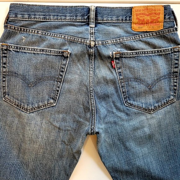 Levis Mens 559-4258 Loose Straight Leg Relaxed Jeans - Picture 6 of 16